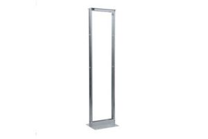 RLA Series 2 Post Aluminum Open Frame Rack - Black - 45 RU
