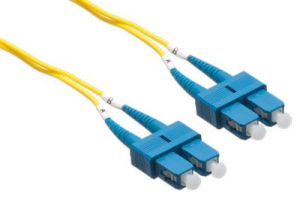 SC/SC 9/125 Singlemode Duplex Plenum Fiber Patch Cable - OS1