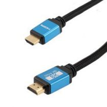 ShowMeCables HDMI 2.1, M/M, 8K, Blue Alum Shell