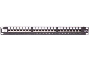 Shielded Cat6 Patch Panel - 24 Port
