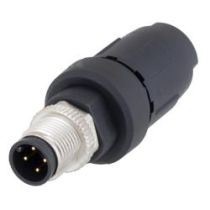 ShowMeCables M12 4-Pin A-code Male Field Termination Connector, Compatible with 20AWG to 17AWG solid conductors