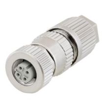 ShowMeCables M12 4-Pin D-code Female Field Termination Connector, Compatible with 26AWG to 22AWG solid conductors
