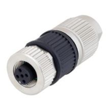 ShowMeCables M12 5-Pin A-code Female Field Termination Connector, Compatible with 22AWG to 20AWG solid conductors