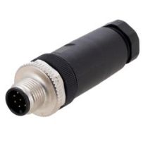 ShowMeCables M12 8-Pin A-code Male Field Termination Connector, Compatible with 24AWG to 20AWG solid conductors