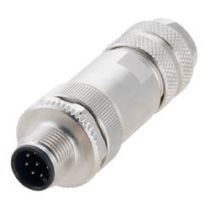 ShowMeCables M12 8-Pin A-code Male Field Termination Connector, Shielded, Compatible with 24AWG to 20AWG solid conductors