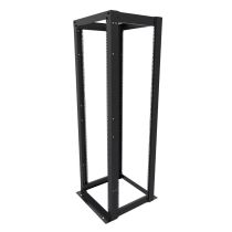 ShowMeCables 23 inch width, 4-Post Open Rack 42U Cage Nut