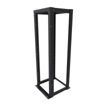 ShowMeCables 23 inch width, 4-Post Open Rack 42U Threaded