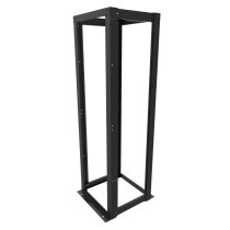 ShowMeCables 23 inch width, 4-Post Open Rack 45U Threaded