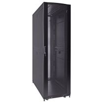 ShowMeCables 42U Server Rack Cabinet, 1200mm depth, Perf. Front door and rear french doors, cable mgt. top