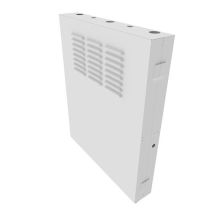 ShowMeCables 2U Vertical Wall Mount, 600mm (24 in), White