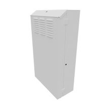 ShowMeCables 6U Vertical Wall Mount, 900mm (36 in), White