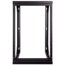 ShowMeCables 15U Swing Gate Open Wall Rack (18" Depth)