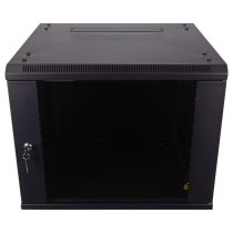 ShowMeCables 19-inch wide Network Cabinet, 9U, 17.7 inch (450mm) depth, Black
