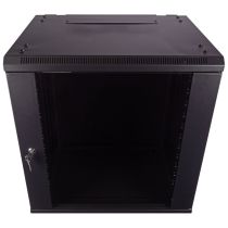 ShowMeCables 19-inch wide Network Cabinet, 12U, 17.7 inch (450mm) depth, Black