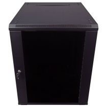 ShowMeCables 19-inch wide Network Cabinet, 15U, 23.6 inch (600mm) depth, Black
