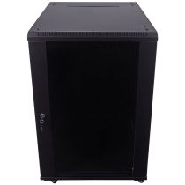 ShowMeCables 19-inch wide Network Cabinet, 18U, 23.6 inch (600mm) depth, Black
