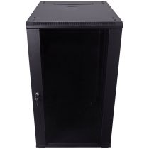 ShowMeCables 19-inch wide Network Cabinet, 22U, 23.6 inch (600mm) depth, Black