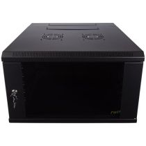 ShowMeCables 6U Wall Mount Double Section Hinged Swing Out Server Network Rack Cabinet Lock