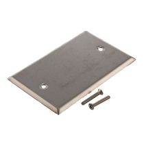 ShowMeCables Stainless Steel Single Gang Blank Wallplate