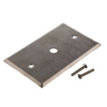 ShowMeCables Stainless Steel Wall Plate with a 0.395 in Dia. Circular Opening
