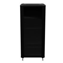 ShowMeCables 27U AV Rack Cabinet, Floor Standing, 28 Inch depth, Bundle, Black