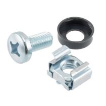 ShowMeCables 25 pack M6 cage nut set(25ea, M6 screws,M6 cage nuts, M6 washers). Zinc