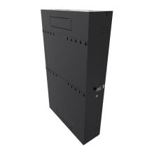 4U Vertical Wall Mount, Black, 36in (900mm) Max Mount Rail Depth 