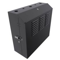 5U Vertical Wall Mount, Black, 15.7in (400mm) Max Mount Rail Depth