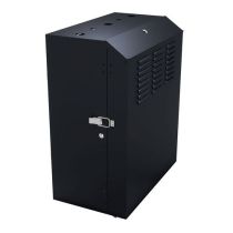 8U Vertical Wall Mount, Black, 20in (500mm) Max Mount Rail Depth