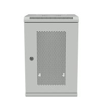 10 inch Wall-Mount Enclosures, Perforated, 9U, Gray, 11.8 Inches (300mm) depth
