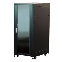 ShowMeCables 27U Network Cabinet, Quick Assembly, 23 in. depth (Black)