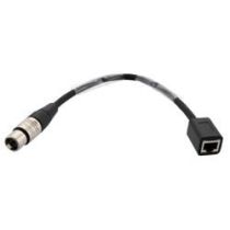 ShowMeCables DMX Lighting Adapter Cable, 3 pin XLR Female to RJ45 Female, Black, 1 FT