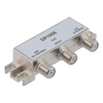 ShowMeCables Diplexer 75 Ohm, F-Type Female, 5 to 42 MHz Low Pass, 54 to 1250 MHz High Pass 