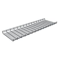 ShowMeCables Wire Mesh Cable Tray 18"D x 2"H x 10ft. 5pk SS
