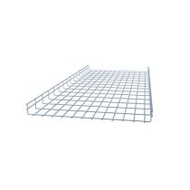 ShowMeCables Wire Mesh Cable Tray 24"D x 2"H x 5ft. 2pk