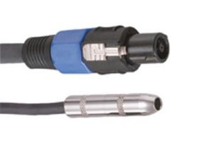 2 Pole speakON to 1/4 IN Mono Female Cable - 16AWG