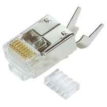 Metal Shielded (FTP) RJ45 Connectors rated for stranded & solid