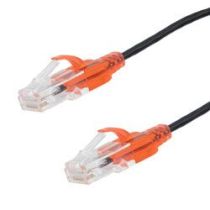 L-com Category 6a 10gig Slim Ethernet Patch Cable, UTP 30AWG, RJ45 Male Plug, CM PVC