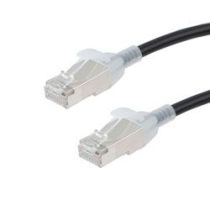 L-com Category 6a 10gig Component Tested Slim Ethernet Patch Cable, S/FTP Double Shielded, 30AWG, RJ45 Male Plug, CM PVC