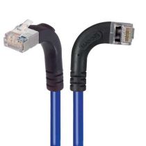 L-Com Shielded Cat5e Right Angle Ethernet Patch Cord - Right Angle to Upward Angle