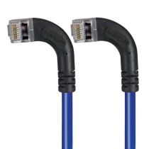 L-Com Shielded Cat5e Right Angle Ethernet Patch Cord - Left Angle to Left Angle