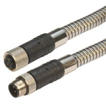 L-com Category 5e M12 4 Position D code SF/UTP Armored Industrial Cable