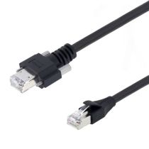 L-com Category 5e Braid Shielded GigE RJ45 to Standard RJ45 Ethernet Cables