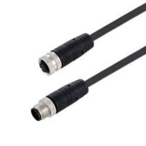 L-com M12 8 Position A-code Industrial Outdoor Assembly - PUR Jacket - Male to Female