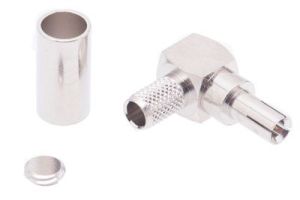 TS-9 Right Angle Male Crimp Connector - RG-58 & LMR-195