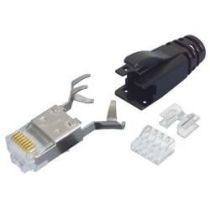 L-com C6A RJ45P SHLD STRNRLF