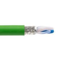 L-com Single Pair Ethernet (SPE) Bulk Cable, Double Shielded SF/TP 22AWG Solid, PUR Green