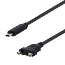 L-com USB Type C to Type C Panel Mount Cable
