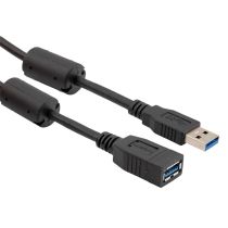 L-com LSZH USB 3.0 Cable Type A Male to Type A Female with Ferrites