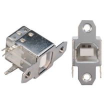 L-com USB Panel Mount Type B PCB Connector - 10 PK